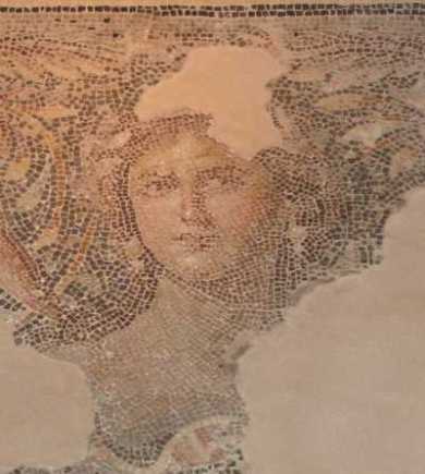 "Mona Lisa" Mosaik in Zippori